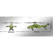 Load image into Gallery viewer, 356PCS Military WW2 CAIC Z-10 Fiery Thunderbolt Helicopter Figure Model Toy Building Block Brick Gift Kids