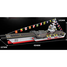 Load image into Gallery viewer, 911PCS Military WW2 Fujian Class 003 Aircraft Carrier Figure Model Toy Building Block Brick Gift Kids