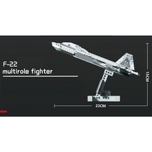 Load image into Gallery viewer, 626PCS Military F22 Raptor Air Fighter Plane Figures Model Toy Building Block Brick Gift Set Kids New