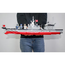 Load image into Gallery viewer, 563PCS Military WW2 PLA Renhai Class Type 055 Destroyer Battle Ship Figure Model Toy Building Block Brick Gift Kids