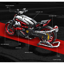 Load image into Gallery viewer, 896PCS MOC Technic Diavel 1260s Motor Bike Motorcycle Model Toy Building Block Brick Gift Kids