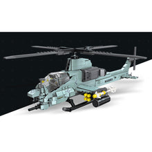 Load image into Gallery viewer, 597PCS MOC Military WW2 AH-1Z Viper Helicopter Figure Model Toy Building Block Brick Gift Kids