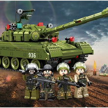 Load image into Gallery viewer, 773PCS Military WW2 T-80 Main Battle Tank Figure Model Toy Building Block Brick Gift Kids Compatible Lego