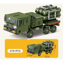 Load image into Gallery viewer, 470PCS Military WW2 HQ-16 Air Defense Missile Truck Figure Model Toy Building Block Brick Gift Kids