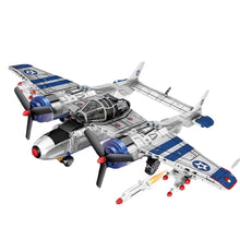 Load image into Gallery viewer, 479PCS Military WW2 US P38 Lightning Air Fighter Figure Model Construction Toy Building Block Brick Gift Kids