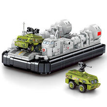 Load image into Gallery viewer, 686PCS MOC Military Type 726 LCAC Yuyi Class Landing Craft Air Cushion Figure Model Toy Building Block Brick Gift Kids