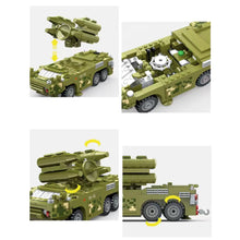 Load image into Gallery viewer, 623PCS Military WW2 HQ-7 Anti Aircraft Missile Truck Car Figure Model Toy Building Block Brick Gift Kids
