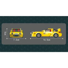 Load image into Gallery viewer, 329PCS MOC Speed Cartoon Comic Initial D RX7 FD 3S Racing Sports Car Model Toy Building Block Brick Gift Kids Compatible Lego With Display Box