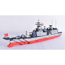 Load image into Gallery viewer, 563PCS Military WW2 PLA Renhai Class Type 055 Destroyer Battle Ship Figure Model Toy Building Block Brick Gift Kids