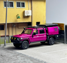 Load image into Gallery viewer, Autobots 1:64 Purple Land Cruiser J70 LC79 Pickup Crew Cab Model Diecast Car