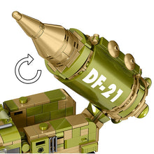 Load image into Gallery viewer, 440PCS Military WW2 DF-21 MRBM Medium Range Ballistic Missile System Truck Figure Model Toy Building Block Brick Gift Kids