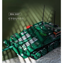 Load image into Gallery viewer, 692PCS Military WW2 STRV-103 Main Tank Figure Model Toy Building Block Brick Gift Kids
