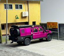 Load image into Gallery viewer, Autobots 1:64 Purple Land Cruiser J70 LC79 Pickup Crew Cab Model Diecast Car