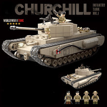 Load image into Gallery viewer, 1031PCS Military WW2 Churchill Infantry MK.I Tank UK Figure Model Toy Building Block Brick Gift Kids Compatible Lego