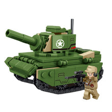 Load image into Gallery viewer, 833PCS Military WW2 4in1 Tank Air Fighter Battle Ship Helicopter Figure Model Toy Building Block Brick Gift Kids Compatible Lego