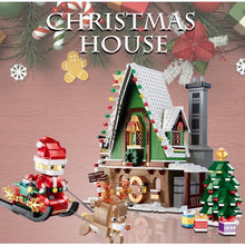 Load image into Gallery viewer, 1452PCS Christmas House Santa Claus Snow Tree Model Building Block Brick Gift Set Kids New Compatible Lego