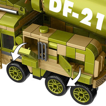 Load image into Gallery viewer, 440PCS Military WW2 DF-21 MRBM Medium Range Ballistic Missile System Truck Figure Model Toy Building Block Brick Gift Kids