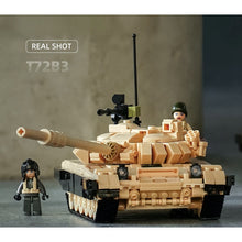 Load image into Gallery viewer, 770PCS MOC Military WW2 2in1 T72B3 T72M1 Main Battle Tank Figure Model Toy Building Block Brick Gift Kids New