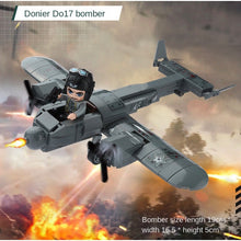 Load image into Gallery viewer, 508PCS Military WW2 R12 KFZ.B20 Jeep Liegender Bleistift DO17 Fighter Tank Figure Model Toy Building Block Brick Gift Kids Compatible Lego