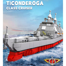 Load image into Gallery viewer, 1526PCS Military WW2 Ticonderoga Class Missile Cruiser Ship US Model Toy Building Block Brick Gift Kids Compatible Lego