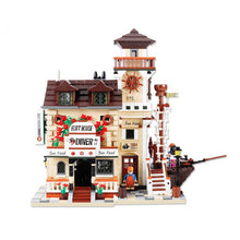 Load image into Gallery viewer, 2237PCS MOC Wharf Pier Boat House Diner Restaurant Model Figure Toy Building Block Brick Gift Kids