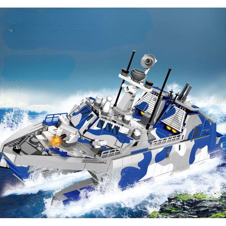 maquette Zhengdefu Chinese PLA. Navy Hela Missile Boat Model Kit NEW