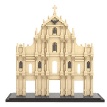 Load image into Gallery viewer, 1387PCS Architecture Ruins Of St. Paul Macau China Model Building Block Brick Toy Display Gift Set Kids New Compatible Lego