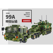 Load image into Gallery viewer, 2784PCS MOC Military Large 99A Main Battle Tank Transportation Truck Figure Model Toy Building Block Brick Gift Kids