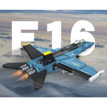 Load image into Gallery viewer, 753PCS MOC Military WW2 F-16 Fighting Falcon Fighter Air Plane Figure Model Toy Building Block Brick Gift Kids