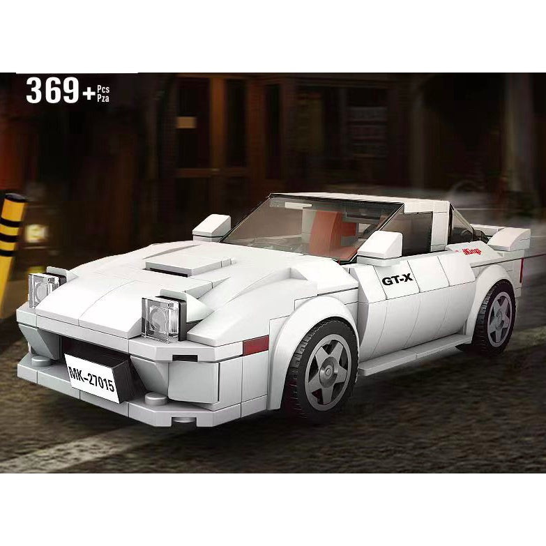 369PCS MOC Speed Cartoon Comic Initial D RX7 FC 3S Racing Sports