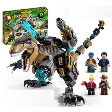 Load image into Gallery viewer, 610PCS MOC Dinosaur Chase Scene Figures Model Toy Building Block Brick Gift Kids