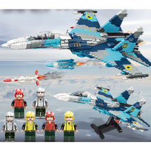Load image into Gallery viewer, 2332PCS Military WW2 SU-27 Sukhoi Flanker Air Fighter Aircraft Figure Model Toy Building Block Brick Gift Kids Compatible Lego