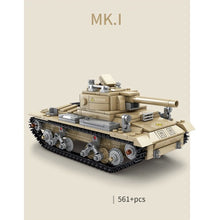 Load image into Gallery viewer, 561PCS Military WW2 Valentine MK Tank Model Figures Building Block Brick Toy Gift Set Kids New