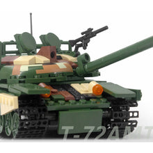 Load image into Gallery viewer, 422PCS Military WW2 T-72 Main Battle Tank Model Toy Building Block Brick Gift Kids