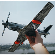 Load image into Gallery viewer, 258PCS Military WW2 P-51 North American Mustang Air Fighter Model Toy Building Block Brick Gift Kids