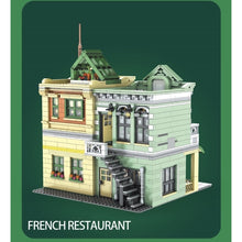 Load image into Gallery viewer, 3096PCS MOC City Street Town French Restaurant Model Toy Building Block Brick Gift Kids Compatible Lego Light