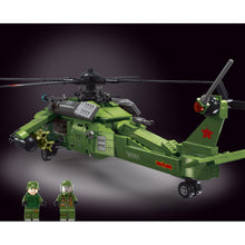 Load image into Gallery viewer, 600PCS Military WW2 Harbin Z-20 Helicopter Figure Model Toy Building Block Brick Gift Kids