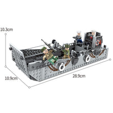 Load image into Gallery viewer, 408PCS Military LCM3 Landing Craft Model Figures Toy Building Block Brick Gift Kids