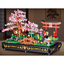 Load image into Gallery viewer, 1286PCS Bonsai Mini Micro Cherry Tree Park Figures Model Building Block Brick Toy Display Gift Set Kids New Compatible Lego