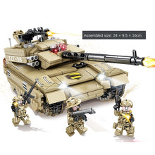Load image into Gallery viewer, 671PCS Military WW2 Type 99 Main Battle Tank Figure Model Toy Building Block Brick Gift Kids