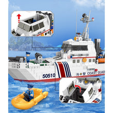 Load image into Gallery viewer, 1213PCS Military Coast Guard Ship Boat Figure Model Toy Building Block Brick Gift Kids Compatible Lego