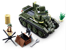 Load image into Gallery viewer, 347PCS Military BT7 Fast Tank Building Block Brick Soldier Figure Model Educational Toys Fully
