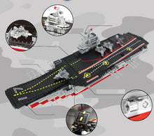 Load image into Gallery viewer, 1355PCS Military Army Aircraft Carrier Liaoning Building Blocks Brick Model Educational Toy Fully Compatible With Lego
