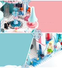 Load image into Gallery viewer, 1314PCS Girl Ice Snow Winter Castle Fairy Tales Building Block Brick Figures Fully Compatible With Lego