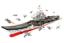 Load image into Gallery viewer, 1904PCS Military Liaoning Aircraft Carrier Building Block Brick Figure Educational Toy Model Fully Compatible With Lego
