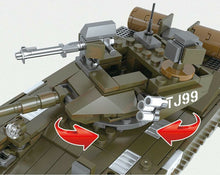Load image into Gallery viewer, 588PCS Military Type 99 Main Battle Tank Building Block Brick Figure Educational Toy Model Fully