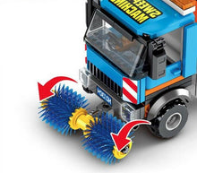 Load image into Gallery viewer, 206PCS City Sanitation Cleaning Truck Building Blocks Bricks Figures Model Educational Toy Fully