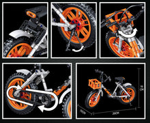 Load image into Gallery viewer, 318PCS MOC Mini Orange Bike Bicycle Building Blocks Bricks Model Educational Toy Fully