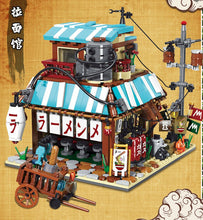Load image into Gallery viewer, 2010PCS MOC City Japan Ramen Shop Building Blocks Educational Toy Model Bricks Fully Compatible With