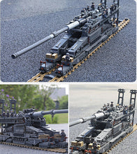 Load image into Gallery viewer, 3846PCS Military Army Schwerer Gustav Dora Cannon Building Block Brick Model Educational Toy Fully